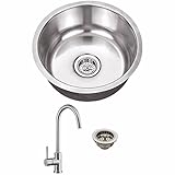 Cahaba casc0049 17 – 1 / 8 " x 17 – 1 / 8 " 18ゲージシンク