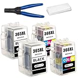 【SHUOLEI】Canon用キヤノン用 BC-365XL BC-366XL互換インクカートリッジBC-365 BC-366インク BC365XL (顔料ブラック*2) + BC366XL (染料カラー*2)優良リサイクルインク 365XL 366XL大容量 残量表示 対応機種：PIXUS TS3530