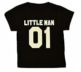 Plus Nao(プラスナオ) 親子ペア Tシャツ カットソー 半袖 コットン バックプリント 大人用 男の子 女の子 キッズ ジュニア メンズ レディー 子供ブラック M