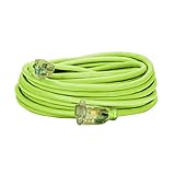 Flexzilla 727-143050FZL5F 50-Feet 14-3 Outdoor Extension Cord with Lighted Plug, Green [並行輸入品]