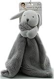 Blankets and Beyond Grey & White Bunny Baby Security Blanket Plush by Blankets and Beyond