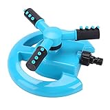 SoarUp　回転式スプリンクラー　スプリンクラー　スプリンクラー 散水 回転式 360° 3ノズルサークル ガーデン用 灌漑システム(青)