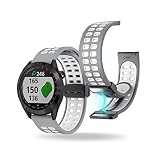 コンパチブル Garmin Approach S40 バンド シリコン Approach S40 交換ベルト 金属 ステンレス 磁気 バックル付き Approach S40 換えバンド シリコン製 おしゃれ 通気性 レディース メンズ バンド対応 (C)