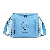 Javababy かわいい マザーズバッグ トートバッグ 大容量 ママバッグ 軽量 おむつ替えシート付 ベビー用品収納 サイ（ブルー）
