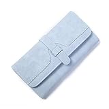 財布　レディース用　長財布　小銭入れ 　札入れ　写真入れ　大容量　多機能　 サイフ　シンプル 　上品　優雅　5色入荷 (ブルー)