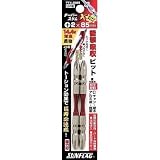 新亀製作所:サンフラッグ テーパースリムXビット ＃2×85mm TTX-2085 型式:TTX-2085（1セット:2本入）