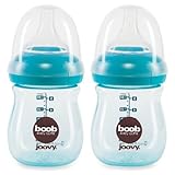 Joovy Boob PP Baby Bottle, Turquoise, 5 Ounce, 2 Count by Joovy [並行輸入品]