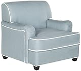 Safavieh Kids Collection Moppett Club Chair, Blue and White [並行輸入品]