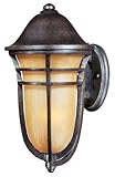 Maxim Lighting 40103MCAT One Light Mocha Cloud Glass Wall Lantern, Artesian Bronze by Maxim Lighting