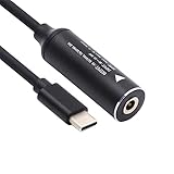 Cablecc 4.0x1.7mm 入力 DC ジャック - USB-C Type-C 電源プラグ充電ケーブル PD 9V 15V 20V 65W ラップトップ電話用