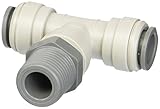 John Guest PI101604S Swivel Branch Tee, 1/2 OD x 1/2 BSPT (Pack of 5) by John Guest