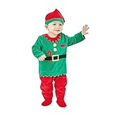 クリスマス装束 サンタクロース衣装 カバーオール ロンパース 帽子付き 撮影衣装 2点セット 男の子59cm(0~3ヶ月)
