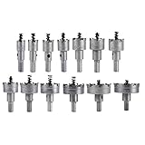 volflashy カーバイド チップ HSS ドリル ビット ロック インストール 金属製 木材 掘削 孔 切削 工具 13pcs