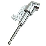 Cenda 1/4" 六角エクステンション 105角度 レンチ ドリルビット ドライバーソケットホルダーアダプター ハンドル付き