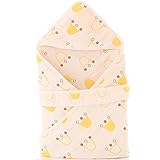 Vine 6重ガーゼアフガン 便利な帯付き 赤ちゃん おくるみ ガーゼ フード 付き ベビー スワドル 綿 出産祝いに 80×80cm