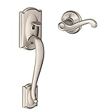 Schlage FE285 CAM 619 FLA LH Camelot Trim Lower Half Front Entry Handleset with Flair Left Hand Leve