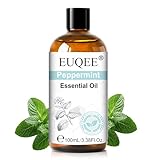 EUQEE エッセンシャルオイル ペパーミント アロマオイル 天然100％ 精油 ペパーミントオイル 100ml アロマ 加湿器・ディフューザー・アロマストーン・お風呂