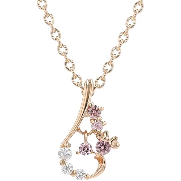 Disney ゴールド ネックレス ダイヤモンド Disney/ディズニー] K18 ゴールド ミッキー チェーンネックレス