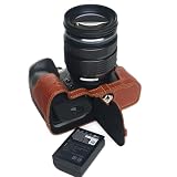 [恵＼イーサン] TP Original Olympus OM-1 OM SYSTEM OM-1 Mark II デジカメ 専用 オープナブルタイプ ハンドメイド本革 ボディケース 互換 電池交換便利 底面開閉 ハンドメイド本革ハーフカメラケースバッグカバー (ブラウン)