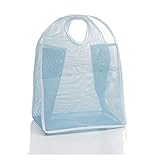 allywitグリッドナイロンランドリー服バスケットストレージバスケット折りたたみストレージボックス 31.5 x 24 x 30 cm ブルー