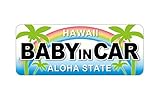 Sticker Shop Haru ＢＡＢＹ IN CAR マグネット ハワイ ビーチ