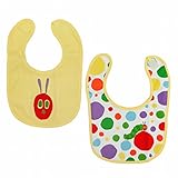 スタイ よだれかけ はらぺこあおむし 2枚組 裏面はっ水加工 イエロー F