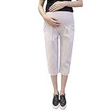 KINDOYO 3/4 パンツ 非常に快適な パンツ ウエスト調節可能 女性の マタニティレギンス
