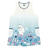 ムーミン エプロン ブルーグリーン／アイボリー 【ST-IM0060】