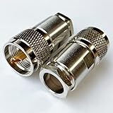 M型コネクタ 8D用 M型オス MP-8 同軸コネクタ 50Ω同軸用 8Dケーブル用 MP接栓 Mコネ MP-8 アマチュア無線 無線通信(8D用MP 2個セット)