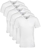 Gildan メンズ Vネック Tシャツ、マルチパック US サイズ: XX-Large カラー: ホワイト