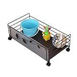 川口工器 靴箱下収納カート (ブラウン S) 日本製 19408