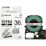 キングジム:キングジム テプラPROテ-プカ-トリッジ 強粘着タイプ SS36KW 型式:SS36KW