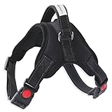 [LaLUCA GOODS] 犬 ハーネス 小型犬 中型犬 大型犬 ステップハーネス ウェアハーネス 犬用 介護用 首輪 ハンドル 胴輪 散歩 ブラック S