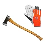 ハスクバーナ 万能斧 + 革手袋セット 576926201 (全長68cm) (サイズ:L) セット