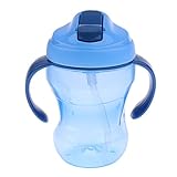 Baosity 赤ちゃん　ドリンク　ストロー　カップ　持ち運びに便利　全4色 - 青