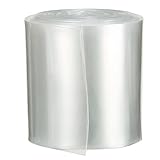 uxcell PVC熱収縮チューブ バッテリーラップ AAA電源用 フラット幅56mm 長さ5 M クリア