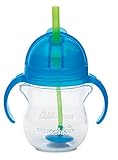 Munchkin Click Lock Weighted Straw Cup, Blue, 7 oz by Munchkin [並行輸入品]
