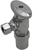 Keeney 2880PCLF 1/2-Inch Nom CPVC by 3/8-Inch O.D. Lead Free Quarter Turn Angle Transition Valve, Ch