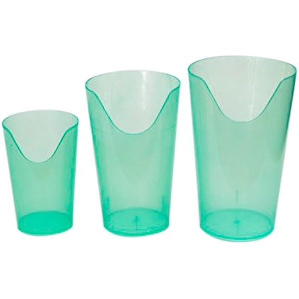 Flexi Cut Cup – Trinkbecher Für Bessere Haltung, 2 Unzen, BPA-frei (5 Stück, Blau)