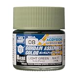 GSI クレオス(GSI Creos) アクリジョンカラーシリーズ ガンダムアッセンブルカラー ライトグリーン 筆塗用 つや消し 10ml ホビー用塗料 NGA08
