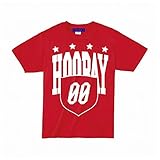 HOORAY(フーレイ) ダンス 衣装 ヒップホップ エンブレム Tシャツ S レッド