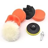 YZtree ポリッシャー バフ 7点セット75mm マジックテープ式 取付け簡単 汎用 研磨パッド 作業用 洗車用 (B号)