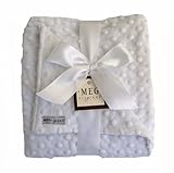 MEG Original Snow White Minky Dot Baby Blanket 342 by MEG Original [並行輸入品]