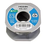 ホーザン(HOZAN) 鉛フリーハンダ 鉛フリー半田 線径0.3mmΦ 重量100g Sn-3Ag-0.5Cu HS-301
