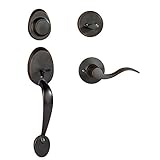 Dynastyハードウェアcol-her-405 – 12plコロラドフロントドアダミーHandleset , Agedオイルはブロンズ、with Heritageレバー、Left Hand
