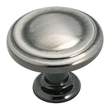 Amerock BP2370PWT Hint of Heritage Knob, Pewter, 1-1/4-Inch Diameter [並行輸入品]