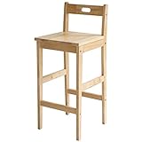 ルームアンドホーム スクエア背もたれバースツール 34.5 X 34.5 X 82.9cm