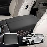 SXCY 新型 トヨタ アルファード40系 専用 アームレストカバー ヴェルファイア 40系 コンソールカバー 40アルファード センター コンソールカバー 傷防止 汚れ防止 40ヴェルファイア 肘置き 肘掛け カバー クッション アームレストパッド アルファード40系 アクセサリー カスタム パーツ レザー 取付簡単 ブラック