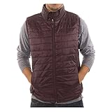 Men 's Pufferキルト風撥水フルジッパーPackable Vestジャケットコート – NWT US サイズ: L カラー: パープル
