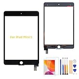 A-MIND for iPad mini 5 タッチパネル 画面交換修理用 7.9 インチ A2126 A2124 A2133 A2125 タッチスクリーン交換用 統合画面交換修理用キット 無料の修理工具 (ブラック)
